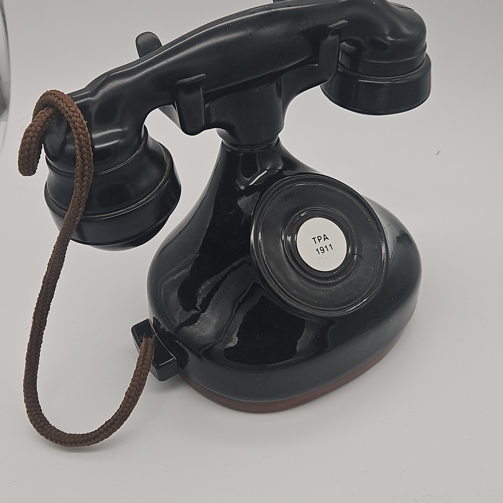 Classic Black Rotary Dial Telephone Bottle